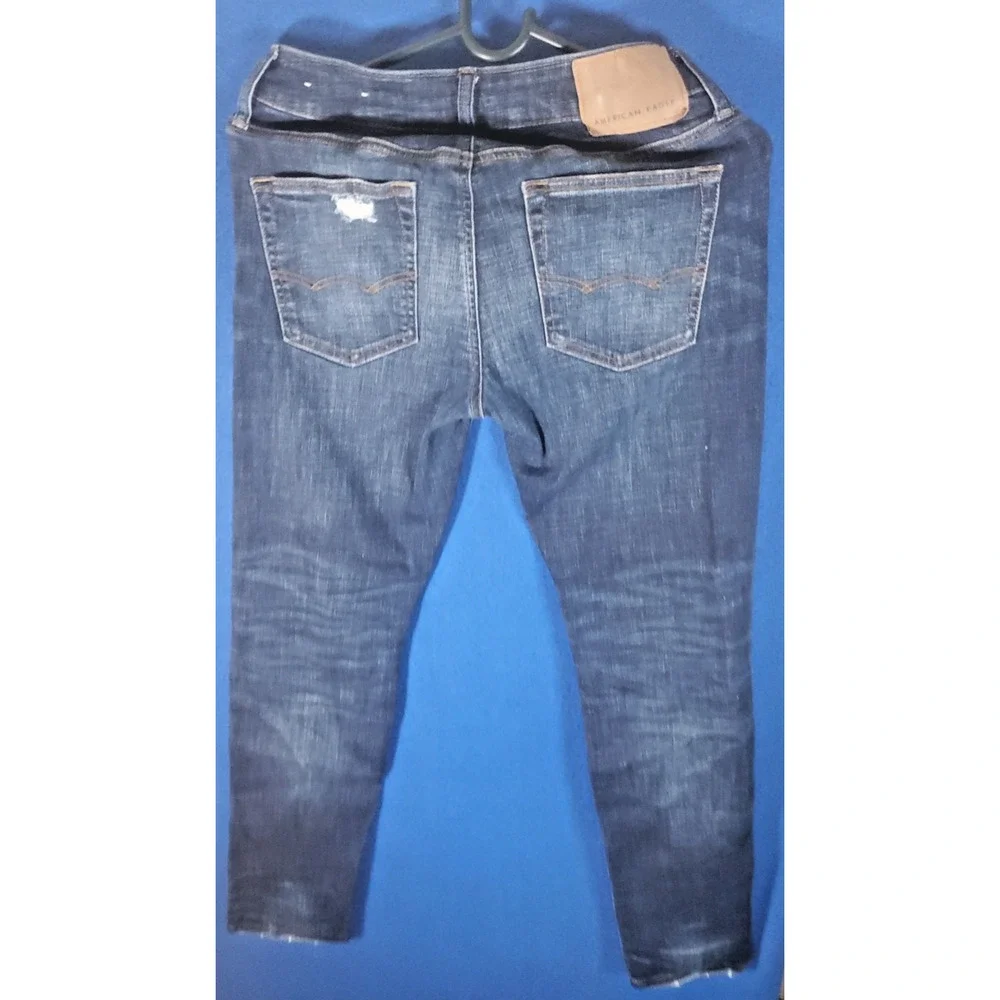 American Eagle Ne(x)t Level Flex Skinny Distressed Women's Denim Jeans Size 28 - Picture 9 of 16